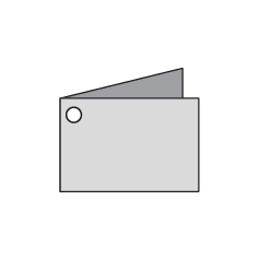 Cartellini pieghevoli 8,5x5,5 cm