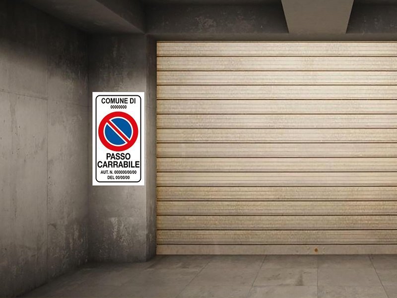 Cartello Passo Carrabile Alluminio 25x45 - Foto 9