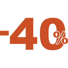Saldi percentuale 40%