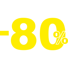 Saldi percentuale 80%