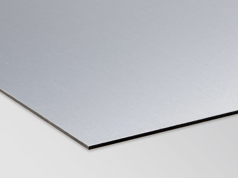 Alluminio Dibond argento 3 mm